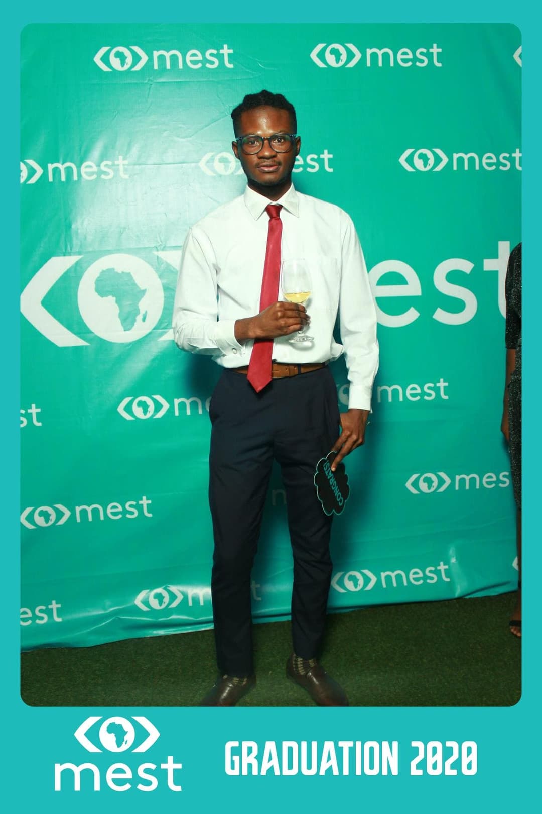 Alfred Doh-Nani at the MEST graduation after party